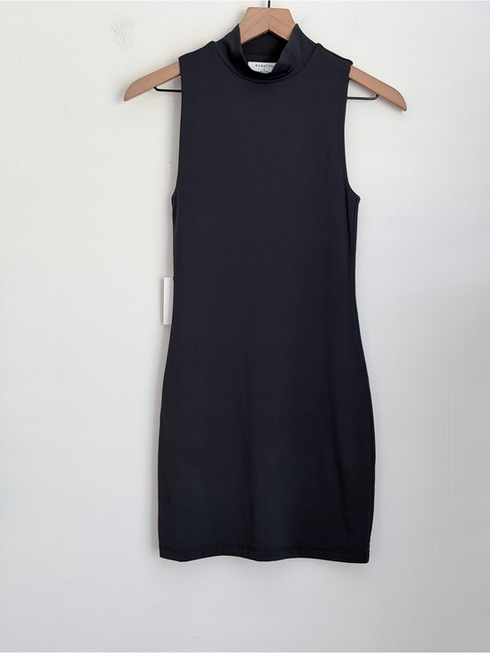 Aritzia Dresses & Skirts - Aritizia Babaton black contour mini Dress Mockneck‎ sleeveless S NWT